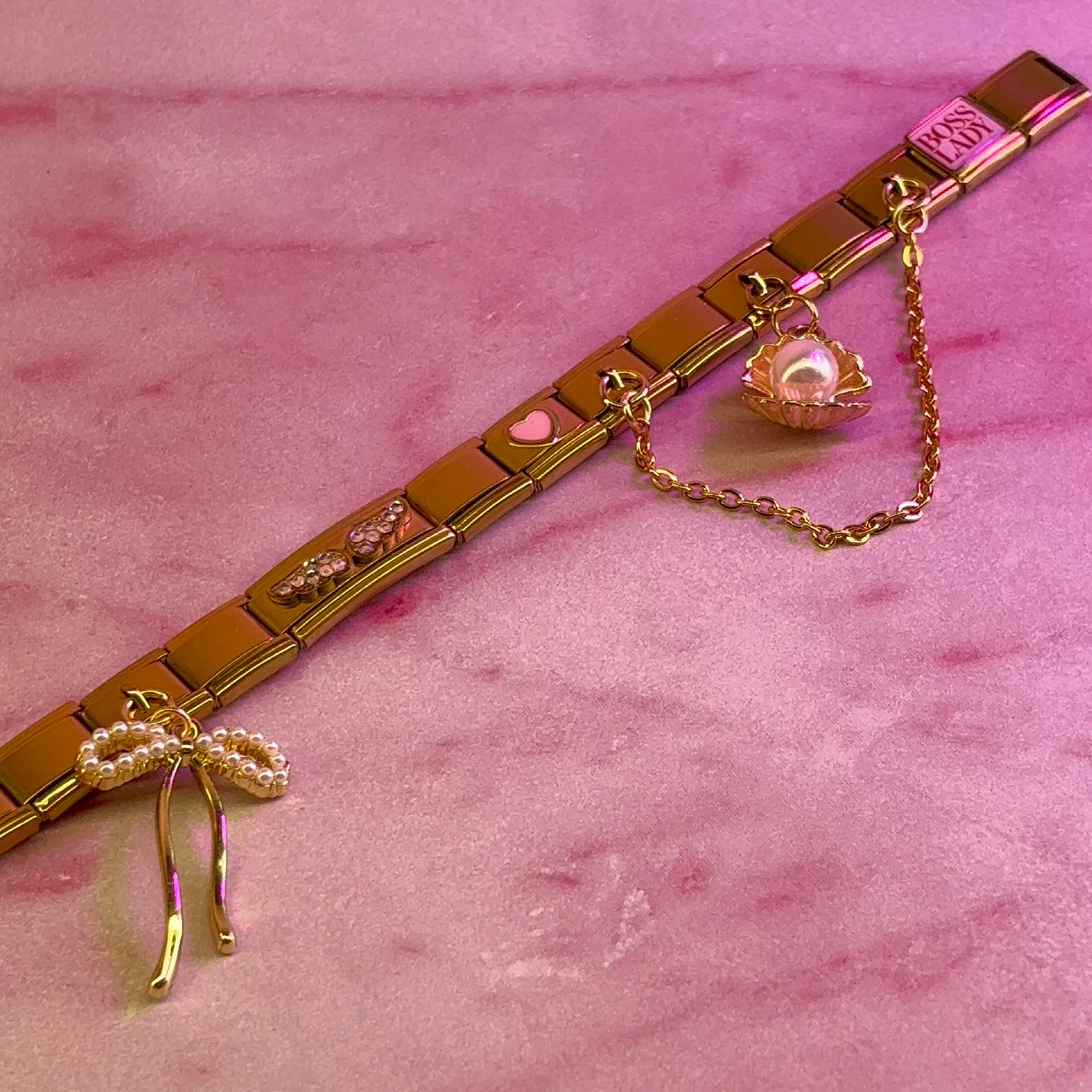 Coeur rose pastel