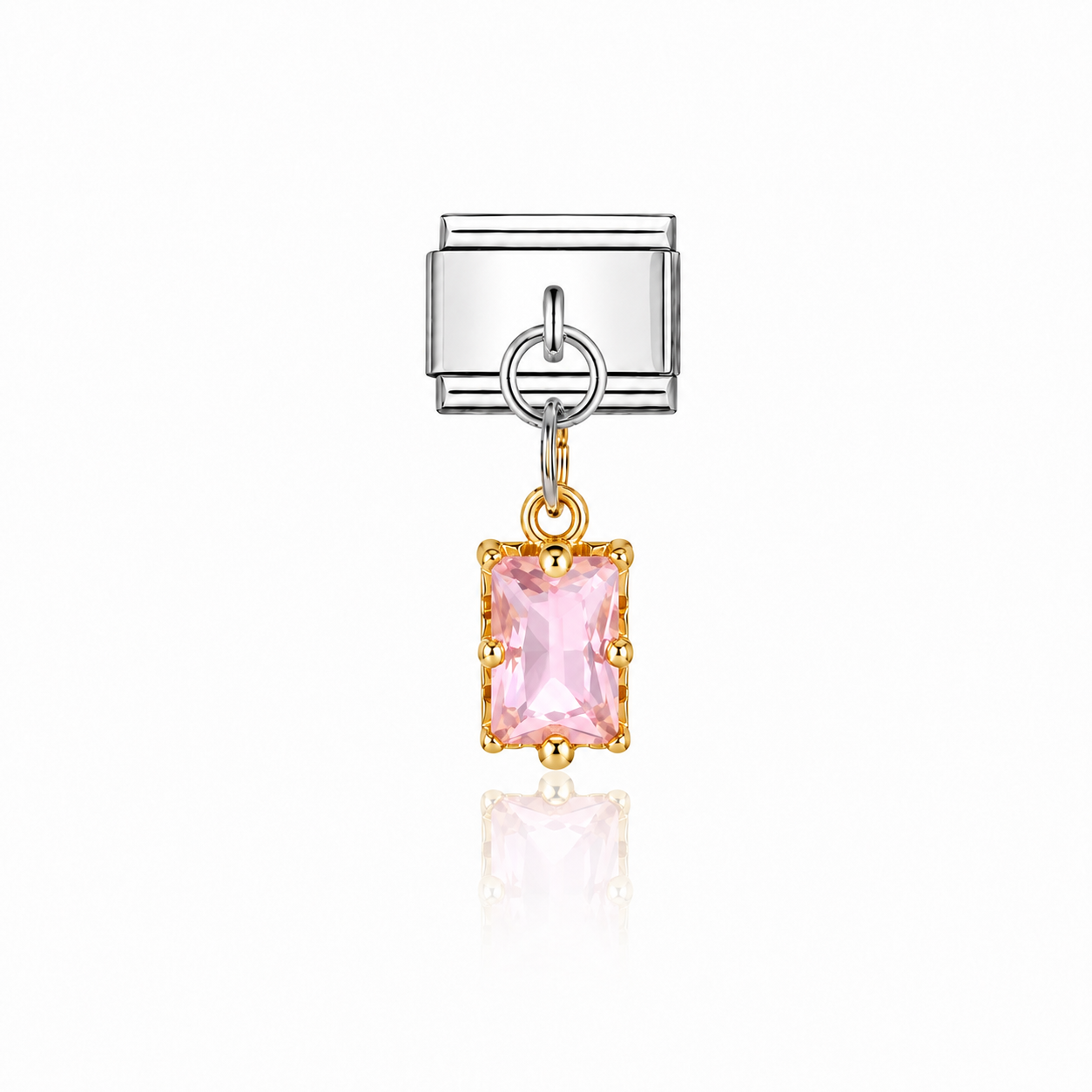 Pendentif pierre rose