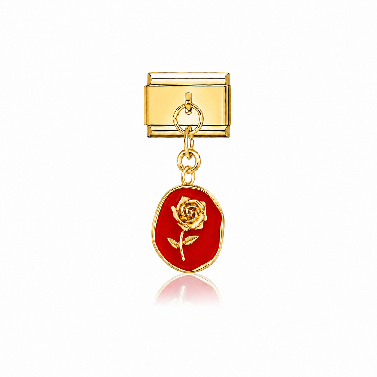 Pendentif rose rouge