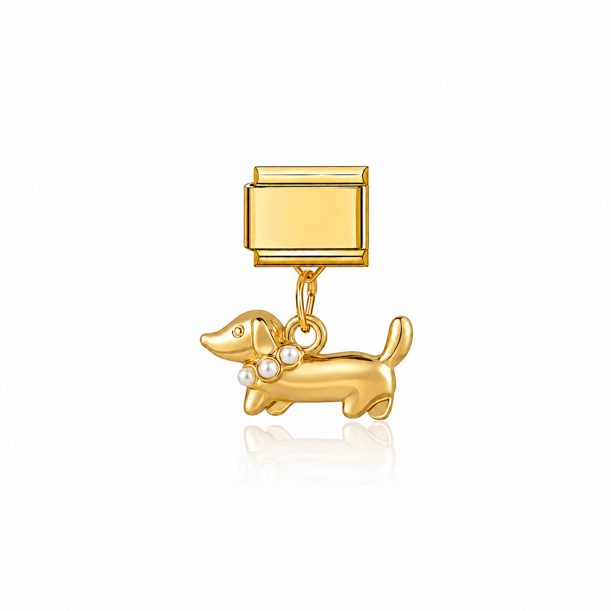Pendentif teckel perle
