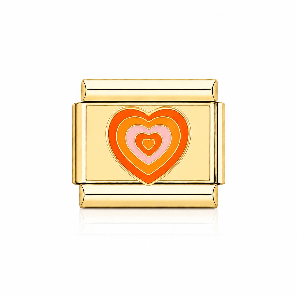 Coeur dégradé orange