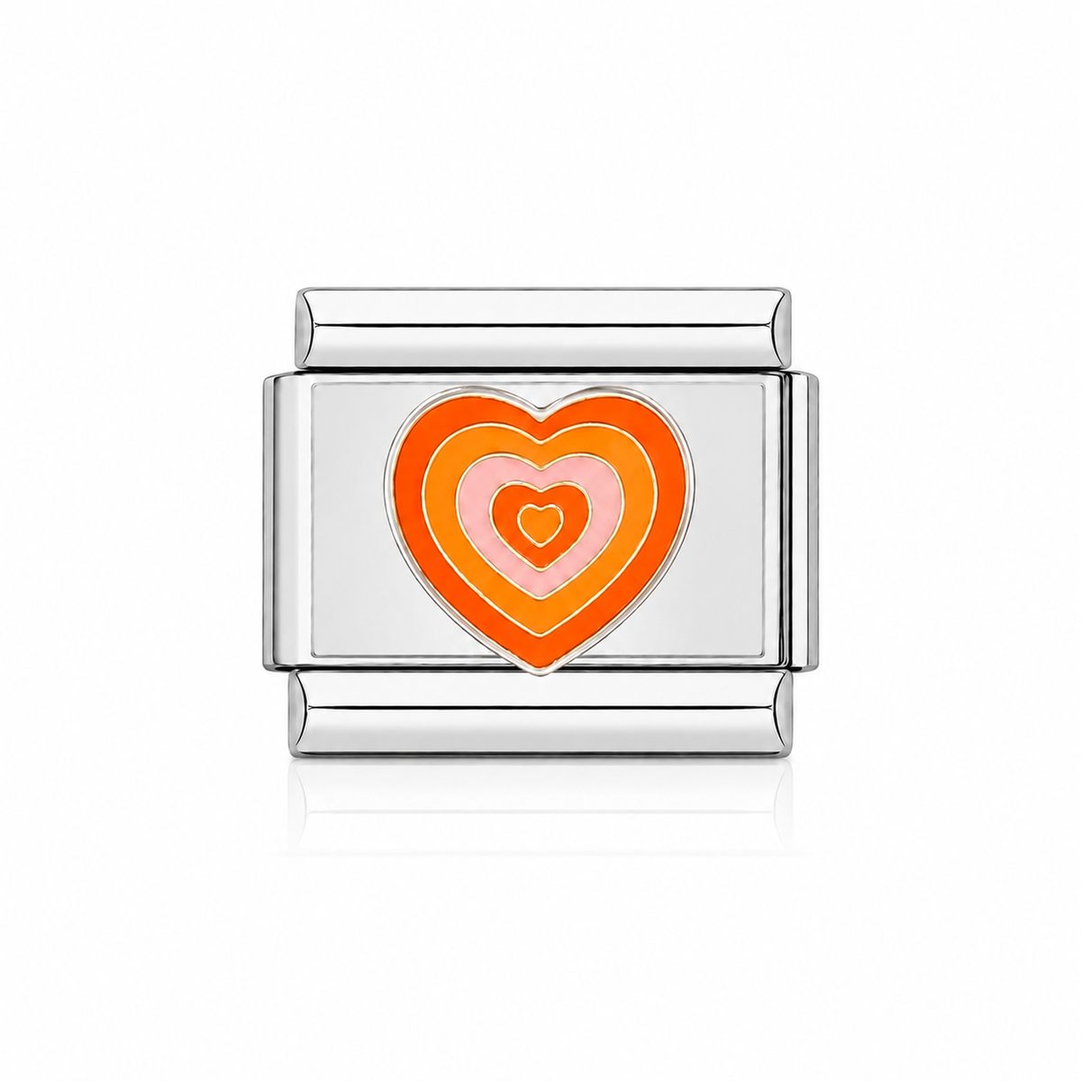 Coeur dégradé orange