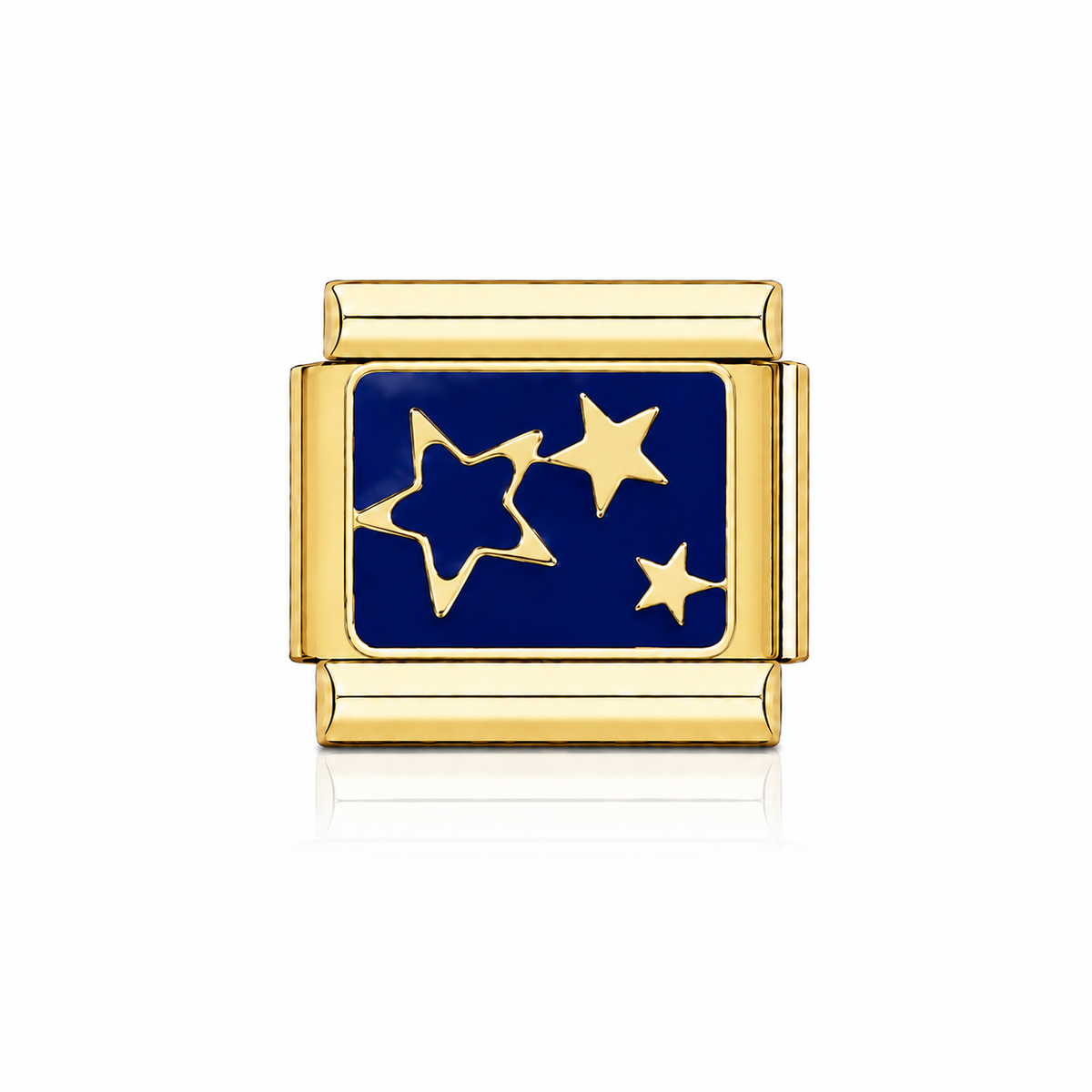 Étoile dorée fond bleu marine