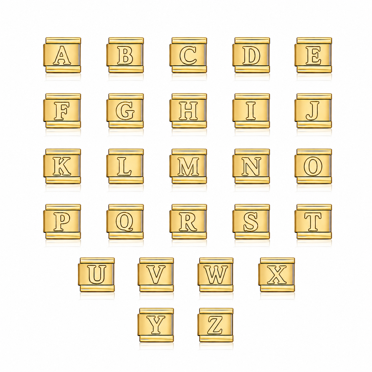 Lettres relief doré